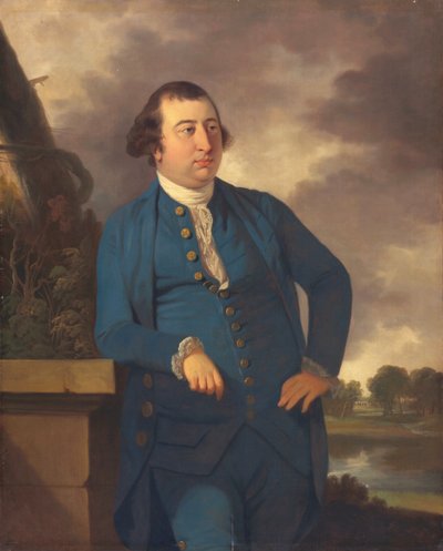 رجل في منظر طبيعي هندي ، ج 1777 بواسطة غلاية تيلي